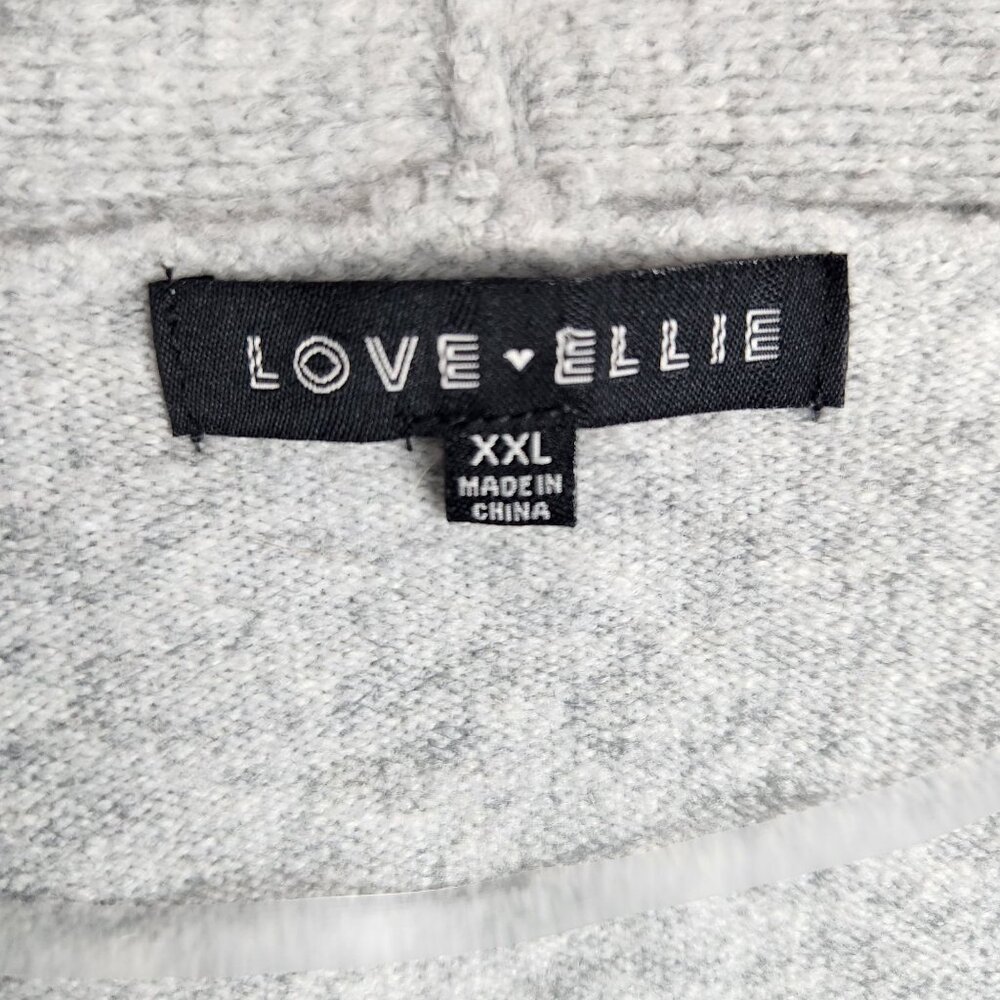 Love Ellie XXL Womens Open Front Cardigan Sweater With Pockets In Light Gray Acr - Picture 8 of 9